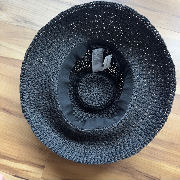 NWT Banana Republic Black Woven Bucket Hat main image 6